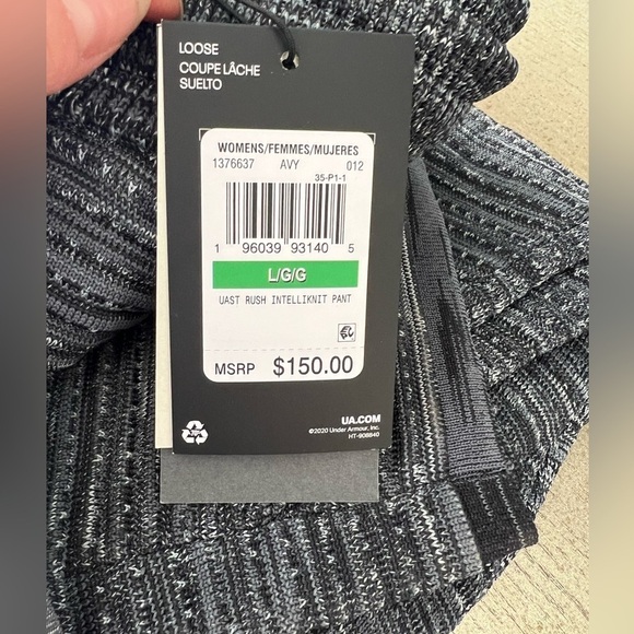 NEW‎ Under Armour | Rush Intelliknit Gray Pants Sz L - Picture 5 of 15